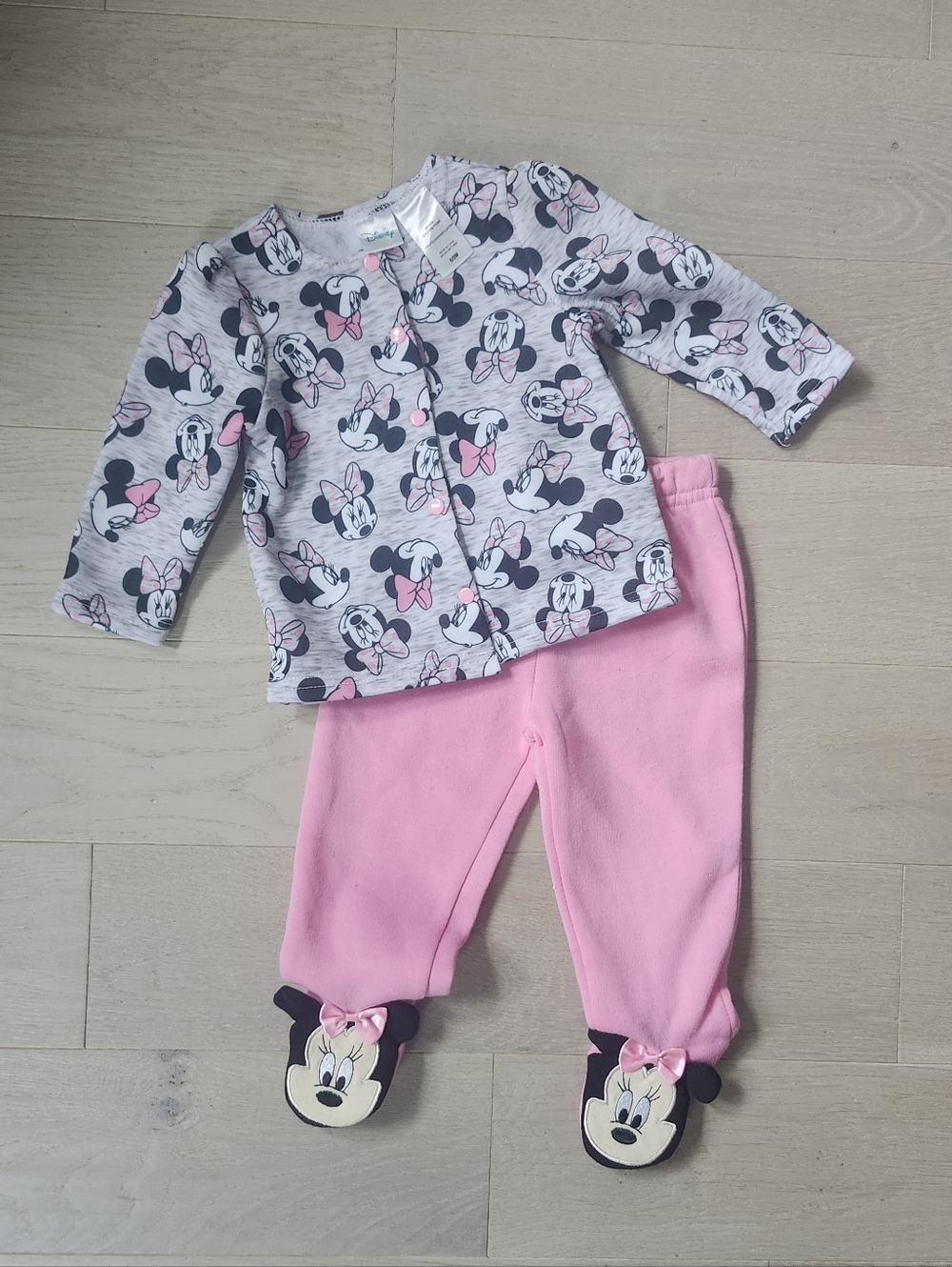 Disney Baby Girl Minnie Mouse Matching Set 6-9M